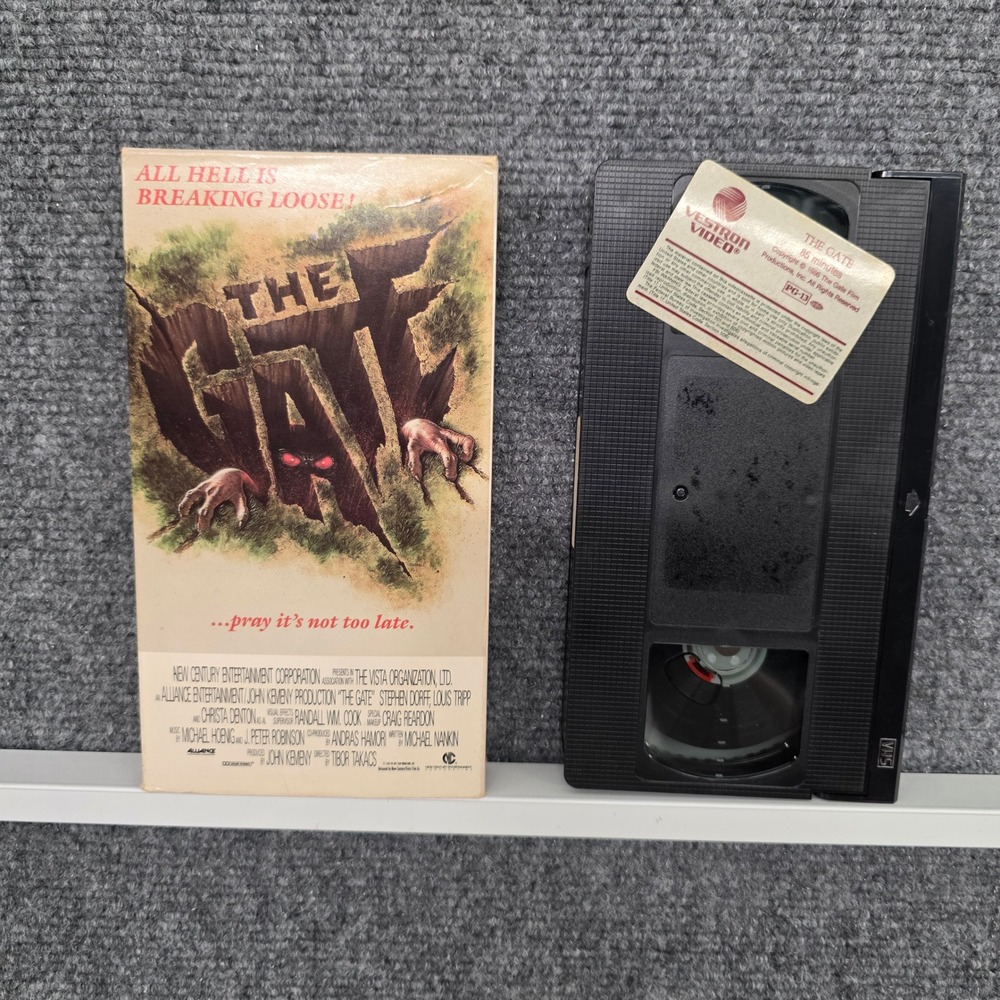 The Gate VHS 1987 Vestron Video Horror Movie Stephen Dorff Cult Classic Tape